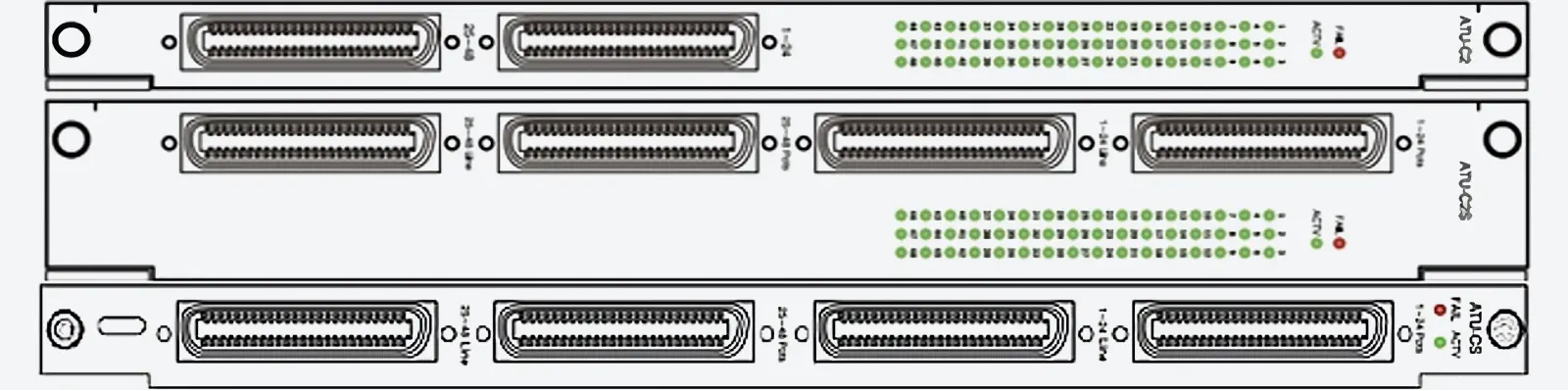 ATU-CS/ATU-C2/ATU-C2S: плата подключения ADSL-модемов